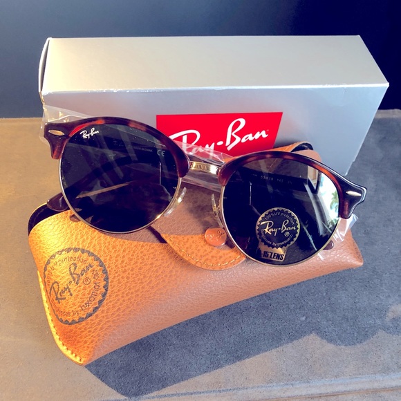 Ray-Ban Clubround Sunglasses Unisex - Picture 1 of 9
